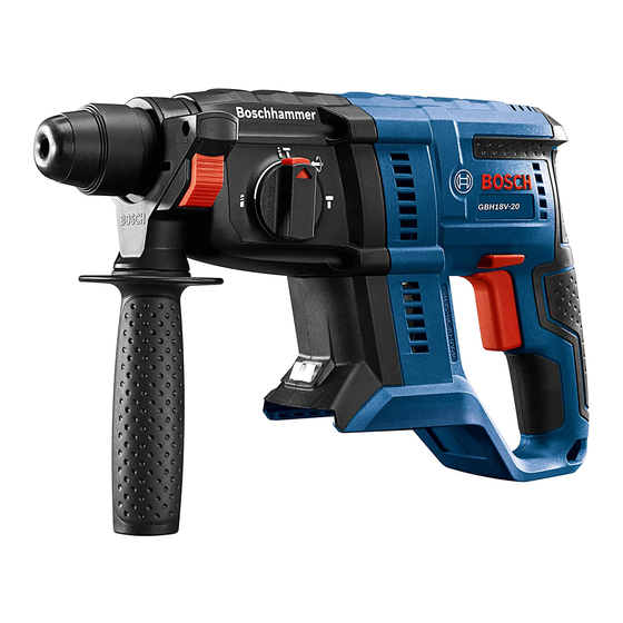 Bosch GBH18V-20N SDS-plus Rotary Hammer Manuals