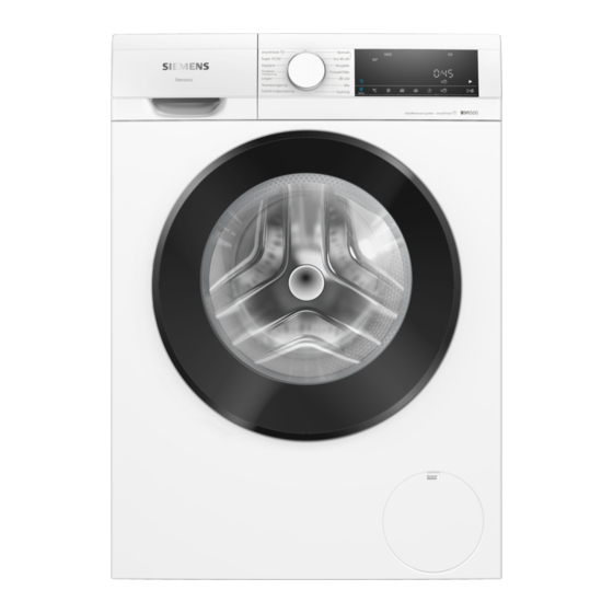 Siemens WG44G1ZEDN Washing Machine Manuals