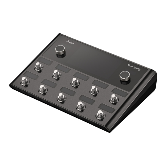 Fender Tone Master PRO Owner's Manual