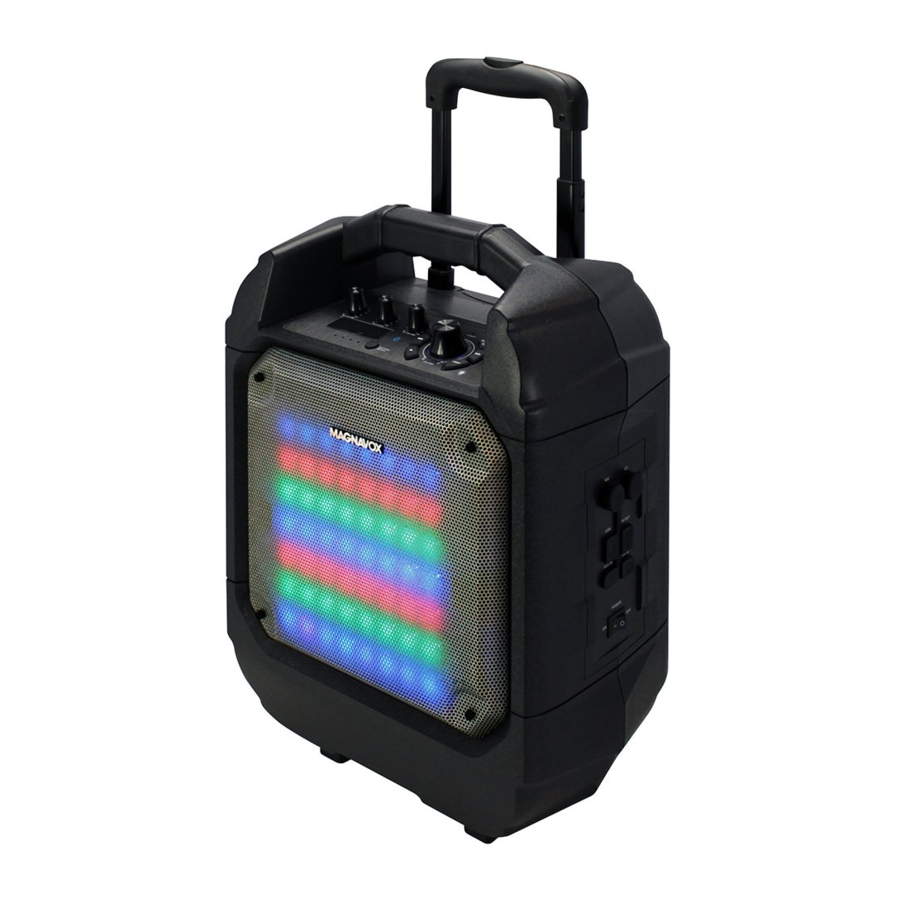 Magnavox MHT833 - Rolling Portable Speaker System with Guitar/Mic Input Manual