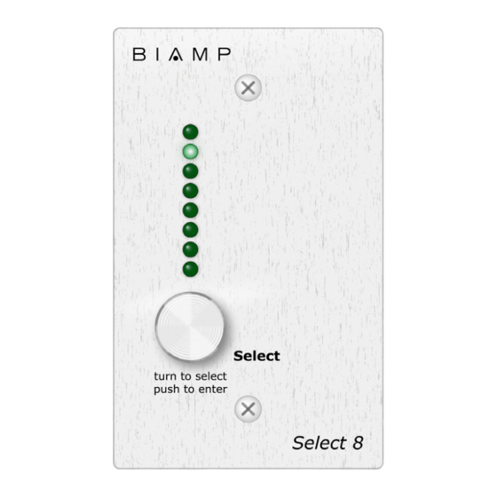 Biamp Volume 8 Installation Manual