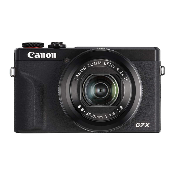 Canon PowerShot G7X Mark III Manuals
