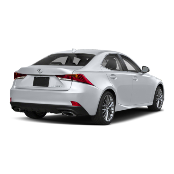 Lexus is300 2021 Service Manual