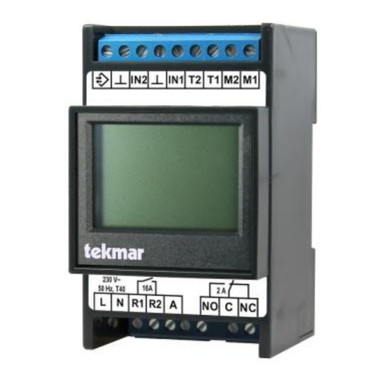 Tekmar 1873-ESM Installation And Adjustment Instructions