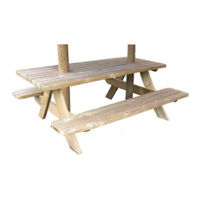 PartySpace Casa Africa PICNIC TABLE WITH NATURAL REED ROOFING Manual