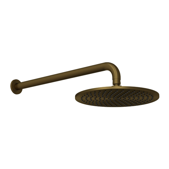 Felton TATE RAIN HEAD WALL MOUNTED Installation Manual