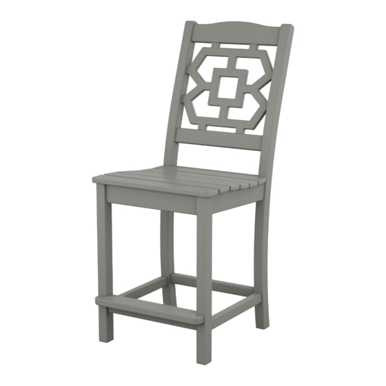 Polywood Chinoiserie MSTGD191 Assembly Instructions