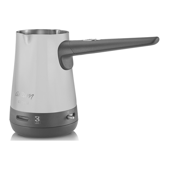 User Manuals: Arzum CEZVELI PAPATYA Coffee Maker