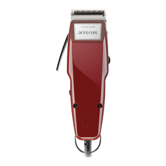 Moser 1400 Hair Clipper Manuals