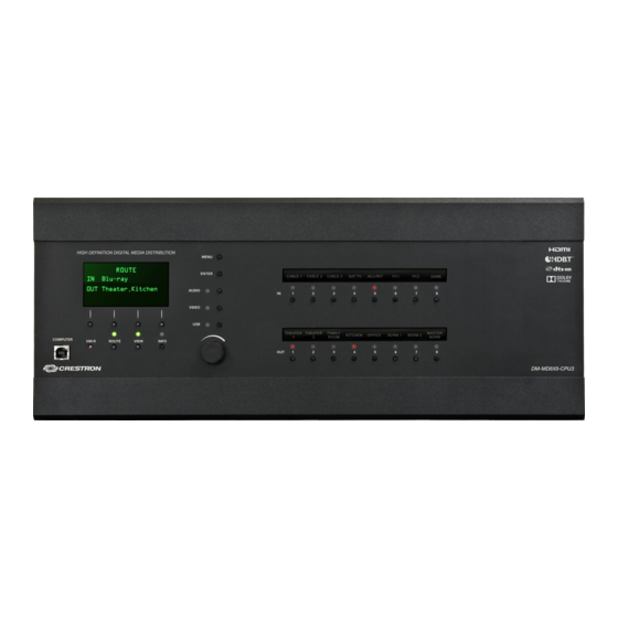 Crestron DM-MD8X8 Brochure
