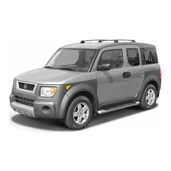 Honda 2003 Element Owner's Manual