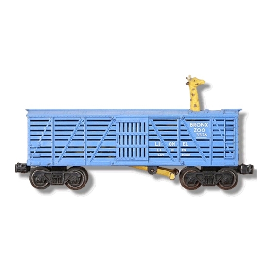 Lionel Giraffe Car Owner's Manual