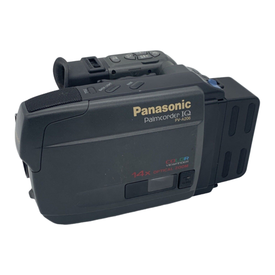 Panasonic PV-A206 Operating Instructions Manual