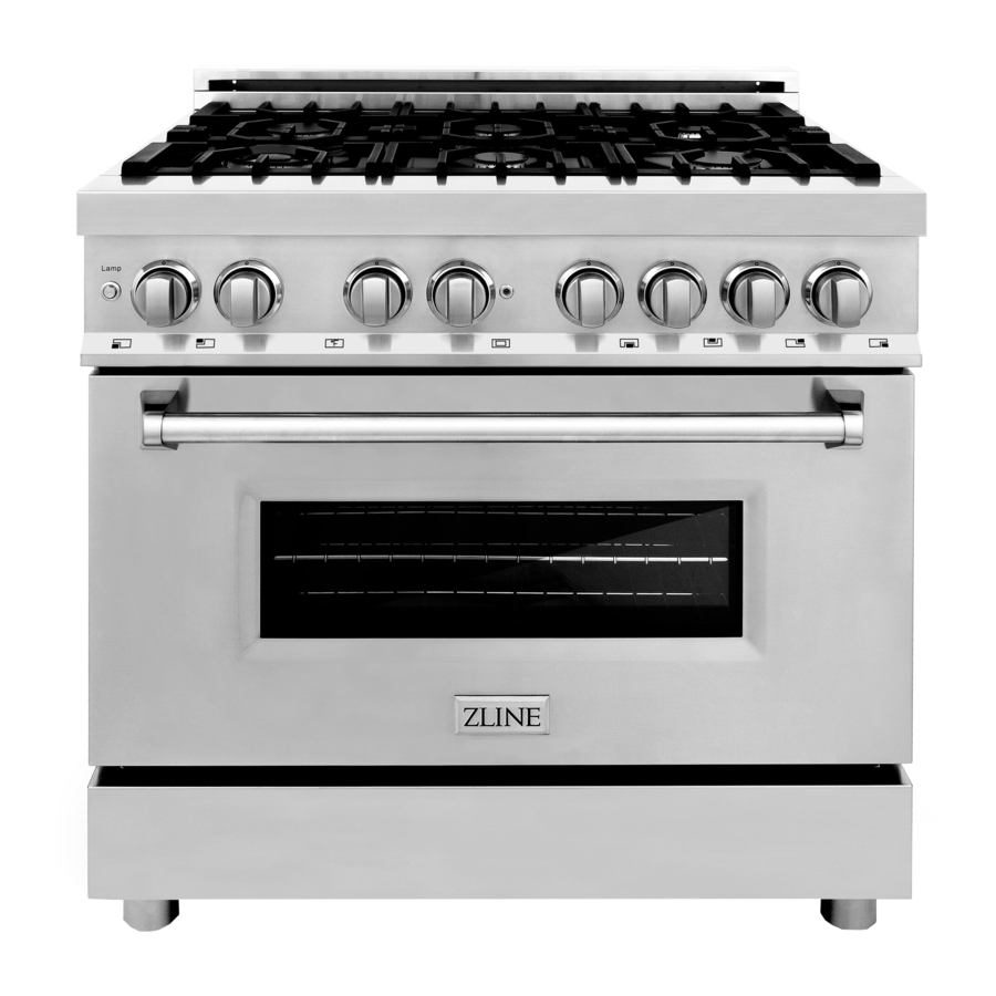 Zline 30" Installation Manual And User's Manual