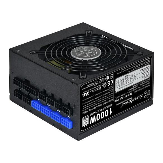 SilverStone STRIDER PLATINUM SERIES Manual