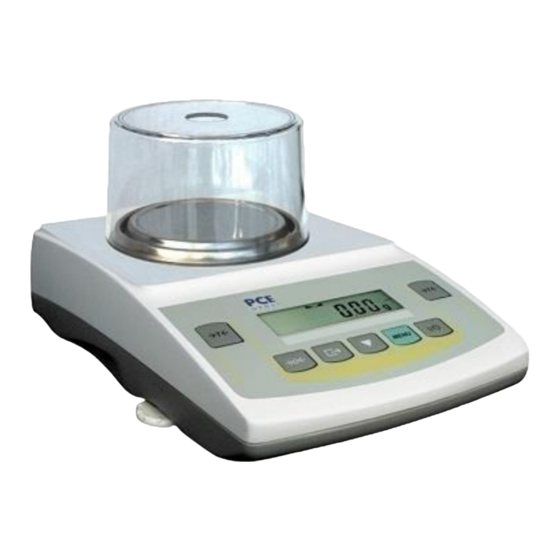 User Manuals: PCE Instruments PCE-LSZ Series Scales