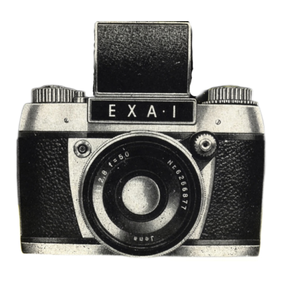Exakta EXA 1 Operation Manual