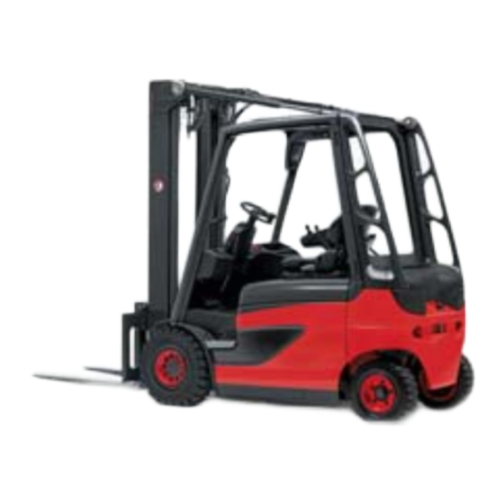 Linde 1101-02 Series Operating Instructions Manual