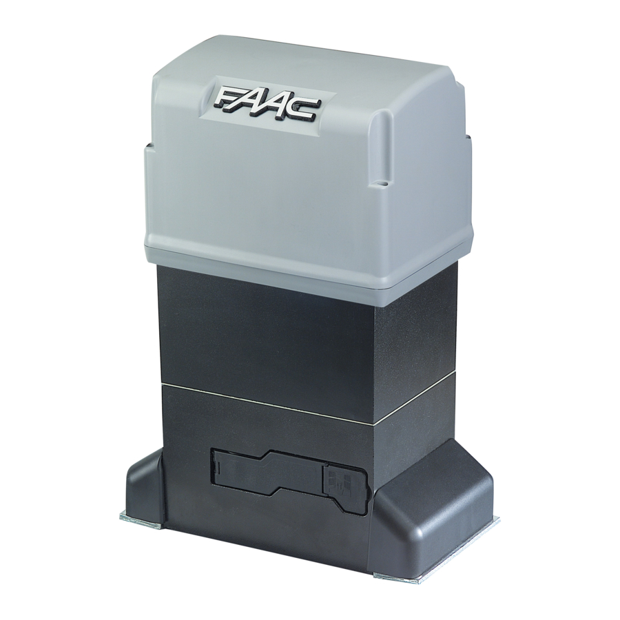 FAAC 844, 780D, 844 ER Z16 CR, 844 R, 844 R CAT, 844 R RF Manual