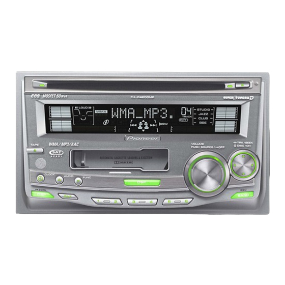 Pioneer FH-P4200MP/XU/UC Service Manual