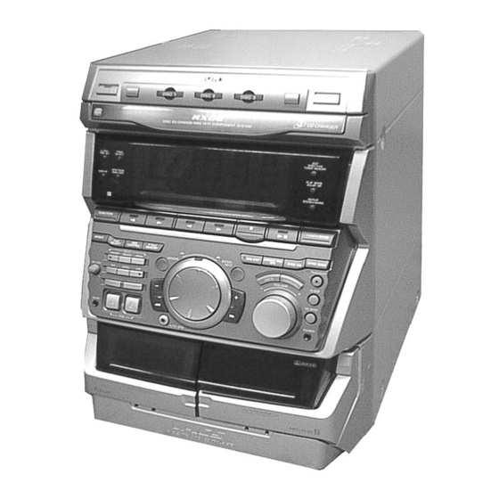 User Manuals: Sony HCD-GRX80 CD Player