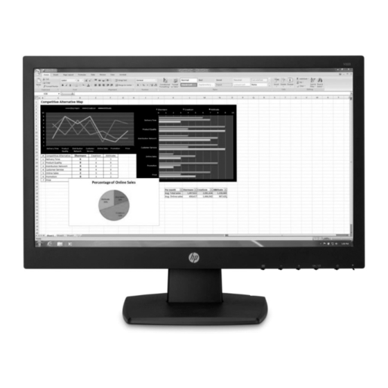 User Manuals: HP V223 LED LCD Monitor