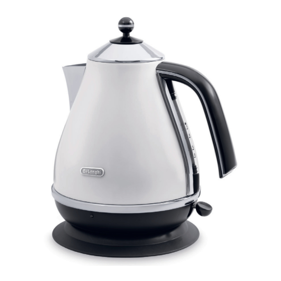 DeLonghi KBO Series Electric Kettle Manuals