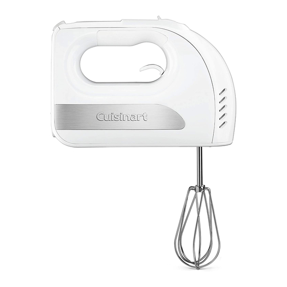 Cuisinart Power Advantage HM-6 Series Instruction And Recipe Booklet