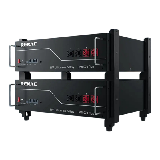Renac LV 48070 Plus Quick Start Manual