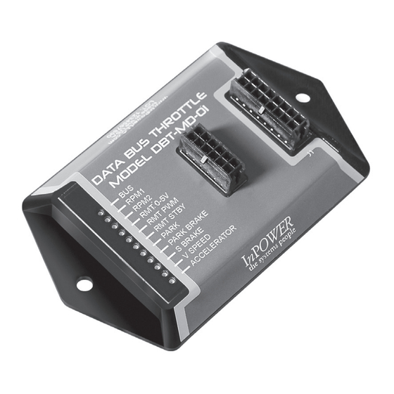 User Manuals: InPOWER DBT-MD-01 Throttle Module Decoder