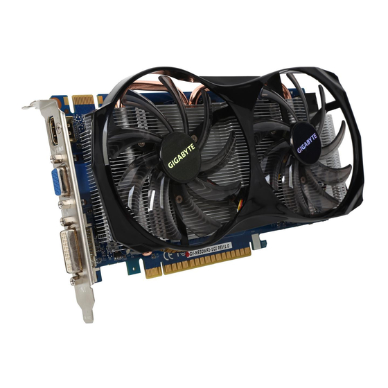 Gigabyte GV-N550WF2-1GI Manuals