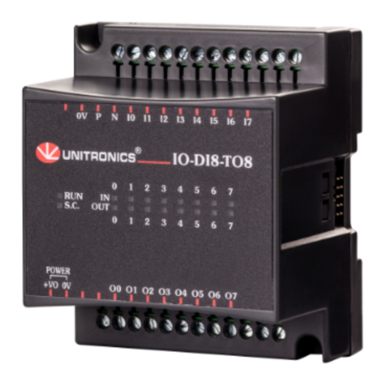 Unitronics IO-DI8-TO8 Manual
