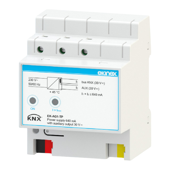 Ekinex EK-AG1-TP Quick Start Manual