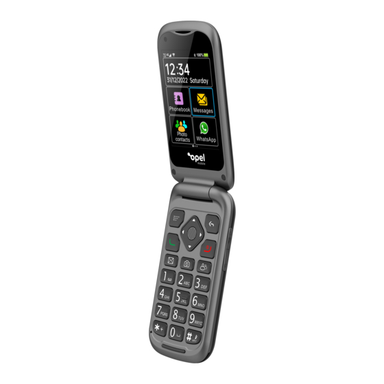 User Manuals: Opel mobile TouchFlip 4G Flip Phone