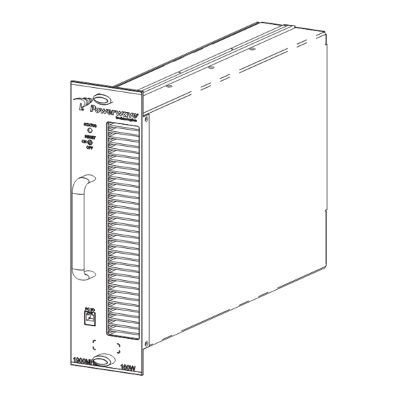 User Manuals: PowerWave G3L-1929-160 Power Amplifier