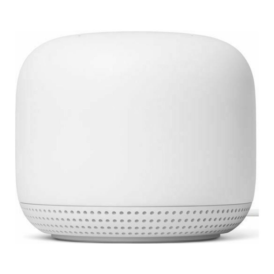 Google Nest Wifi Manual