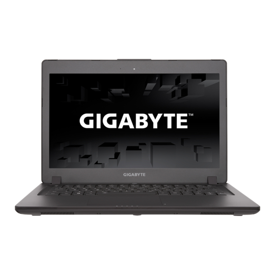 Gigabyte P34G Manuals
