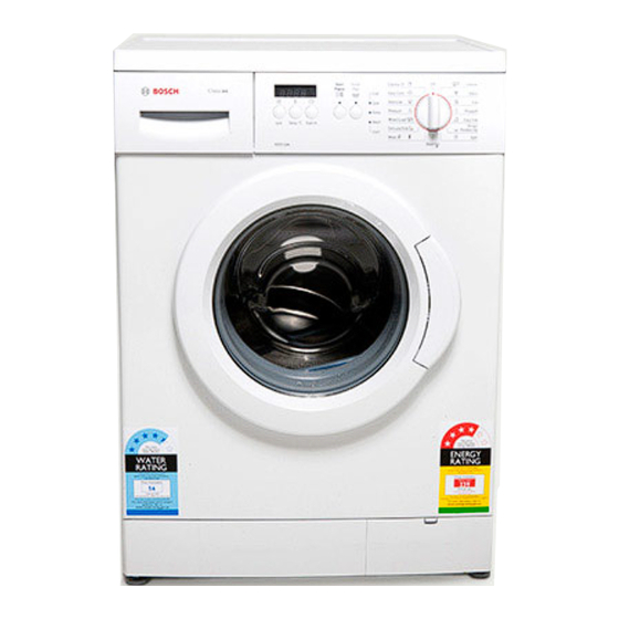 Bosch Washing machine Instruction Manual