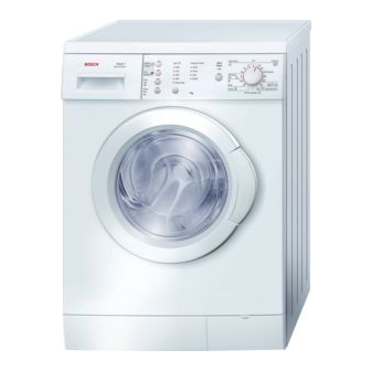 Bosch Washing machine Instruction Manual