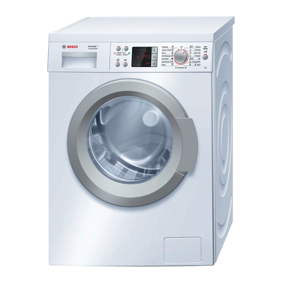 Bosch Washing machine Instruction Manual