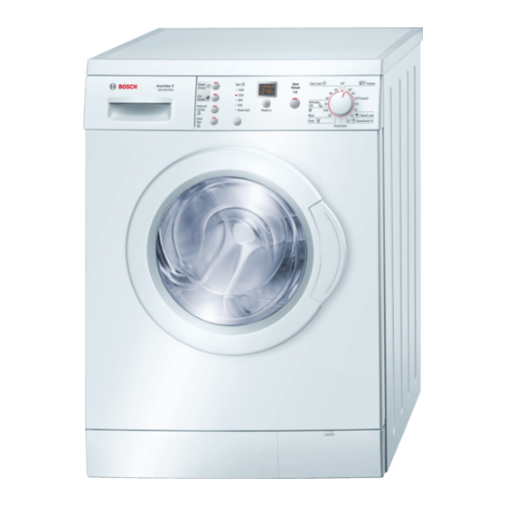 Bosch Washing machine Instruction Manual