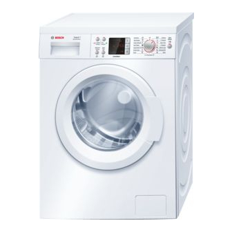 Bosch Washing Machine Instruction Manual