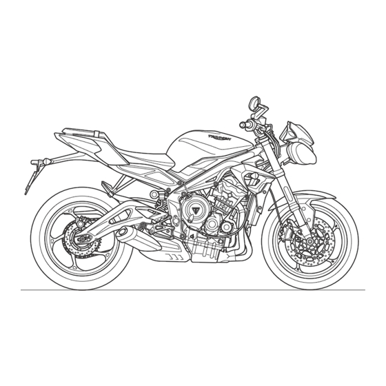 Triumph Street Triple S Owner's Handbook Manual