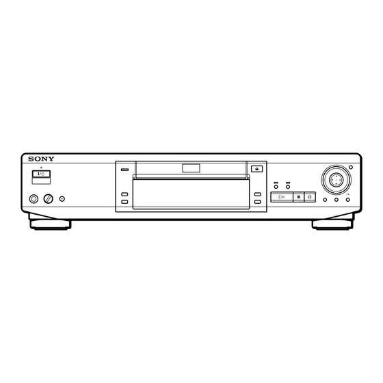 Sony DVP-S530D Operating Instructions Manual