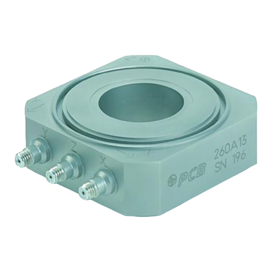 PCB Piezotronics 260A13 Installation And Operating Manual