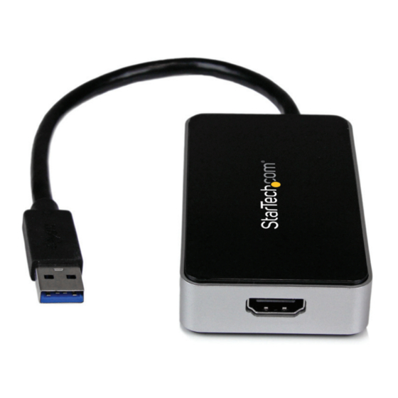StarTech.com USB32HDEH Quick Start Manual