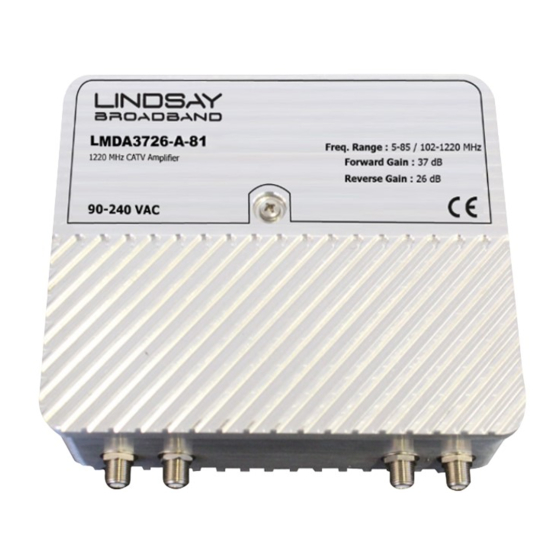 technetix LINDSAY BROADBAND LMDA3726 Series Installation Manual