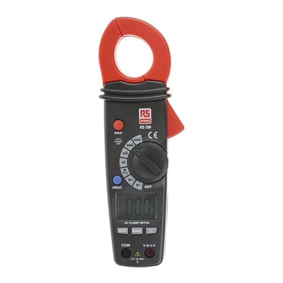 RS PRO RS-330 Instruction Manual