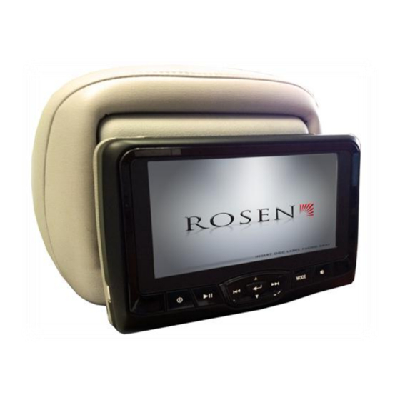 Rosen AV7700B Headrest  Application Manual