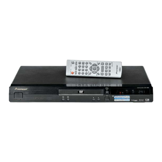 Pioneer DV-454-S Service Manual